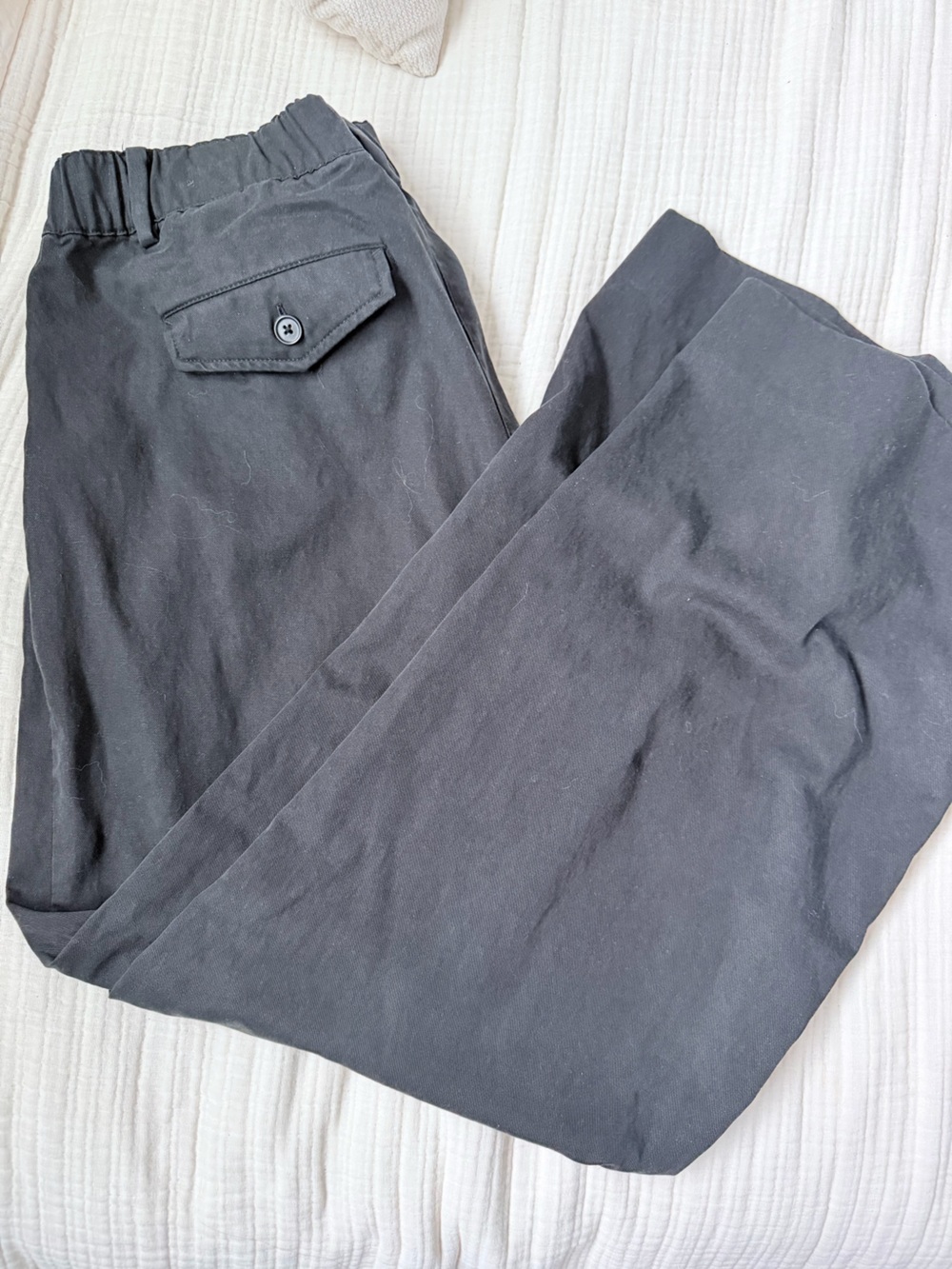 Banana Republic Wide-Leg Pants in Black